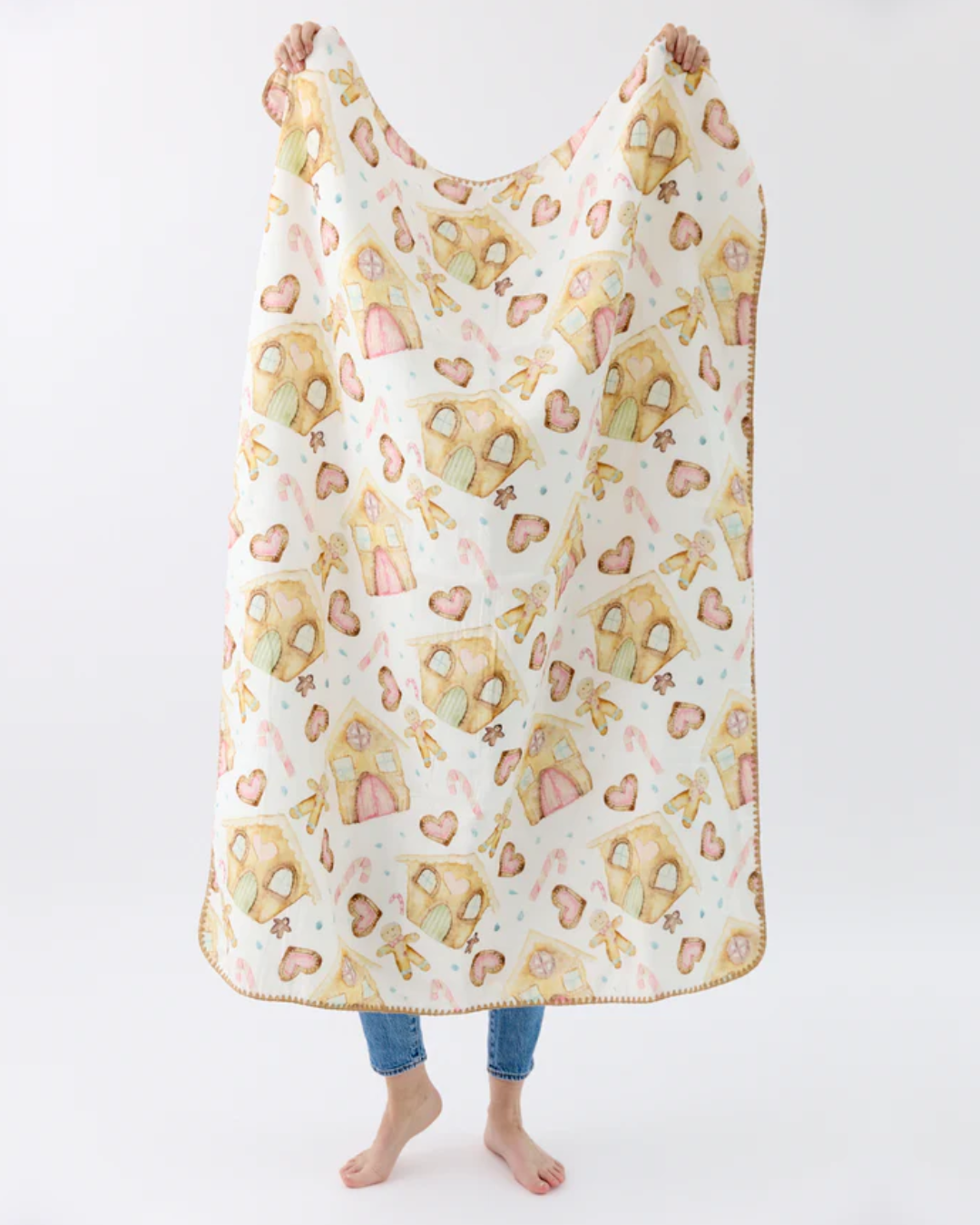 Gingerbread Dreams Waffle Blanket