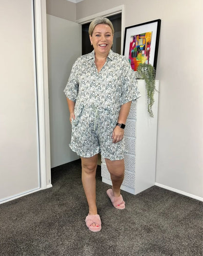 Bunny Love Ladies Short Sleeve & Long Pants