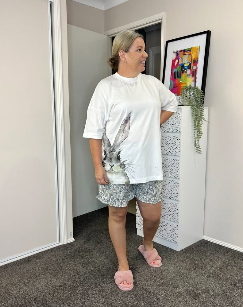 Bunny Love Ladies Tee & Long Pants