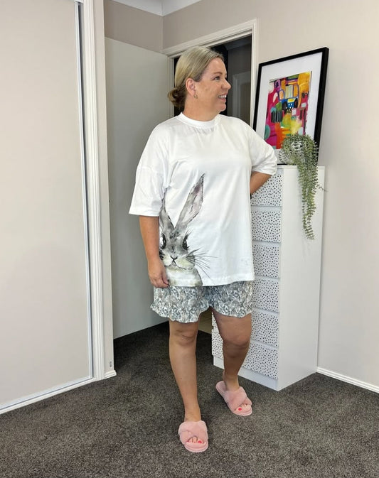 Bunny Love Ladies Tee & Long Pants