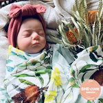 Load image into Gallery viewer, She-com finialist baby swaddle
