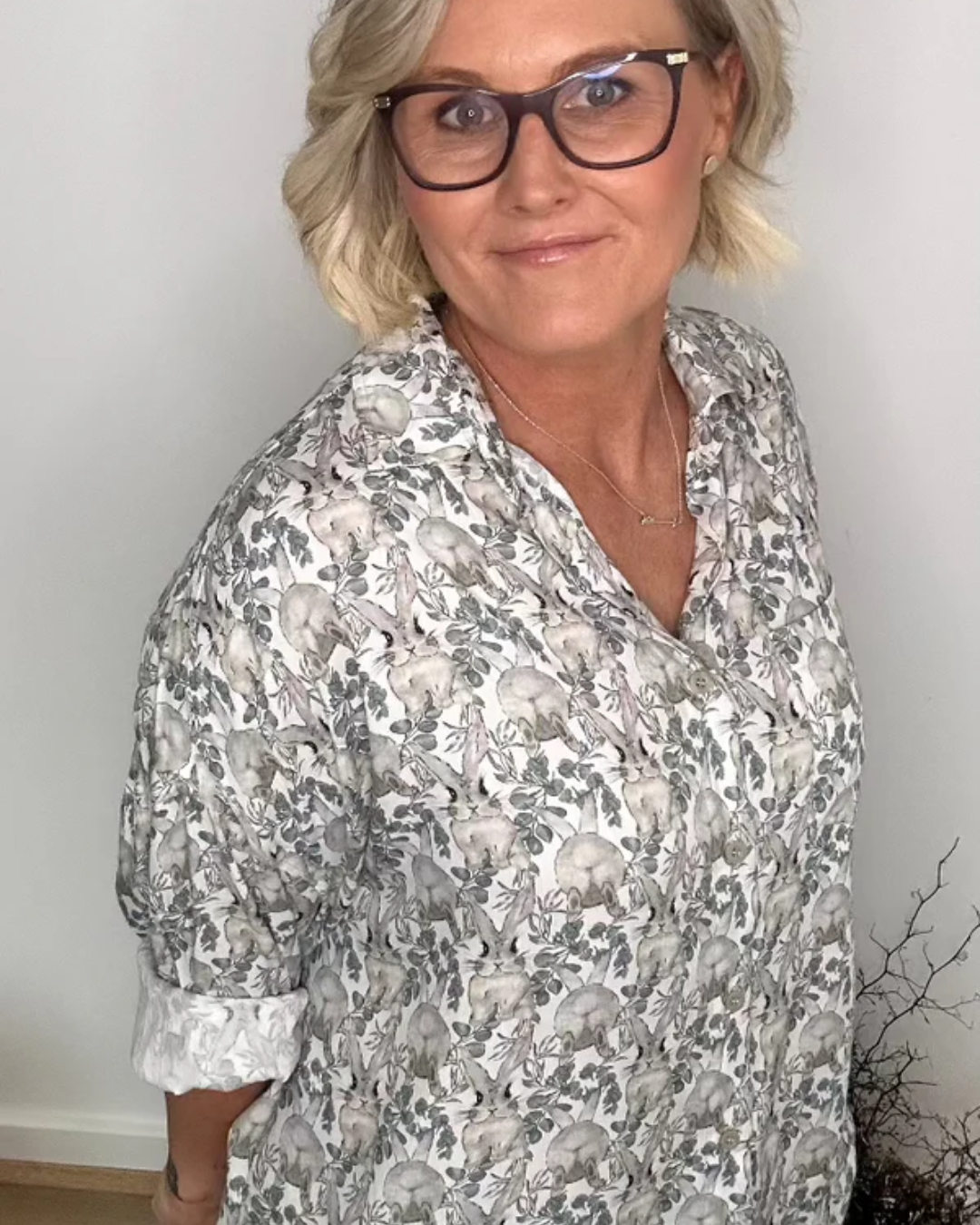 Bunny Love Ladies Long Sleeve & Shorts Set