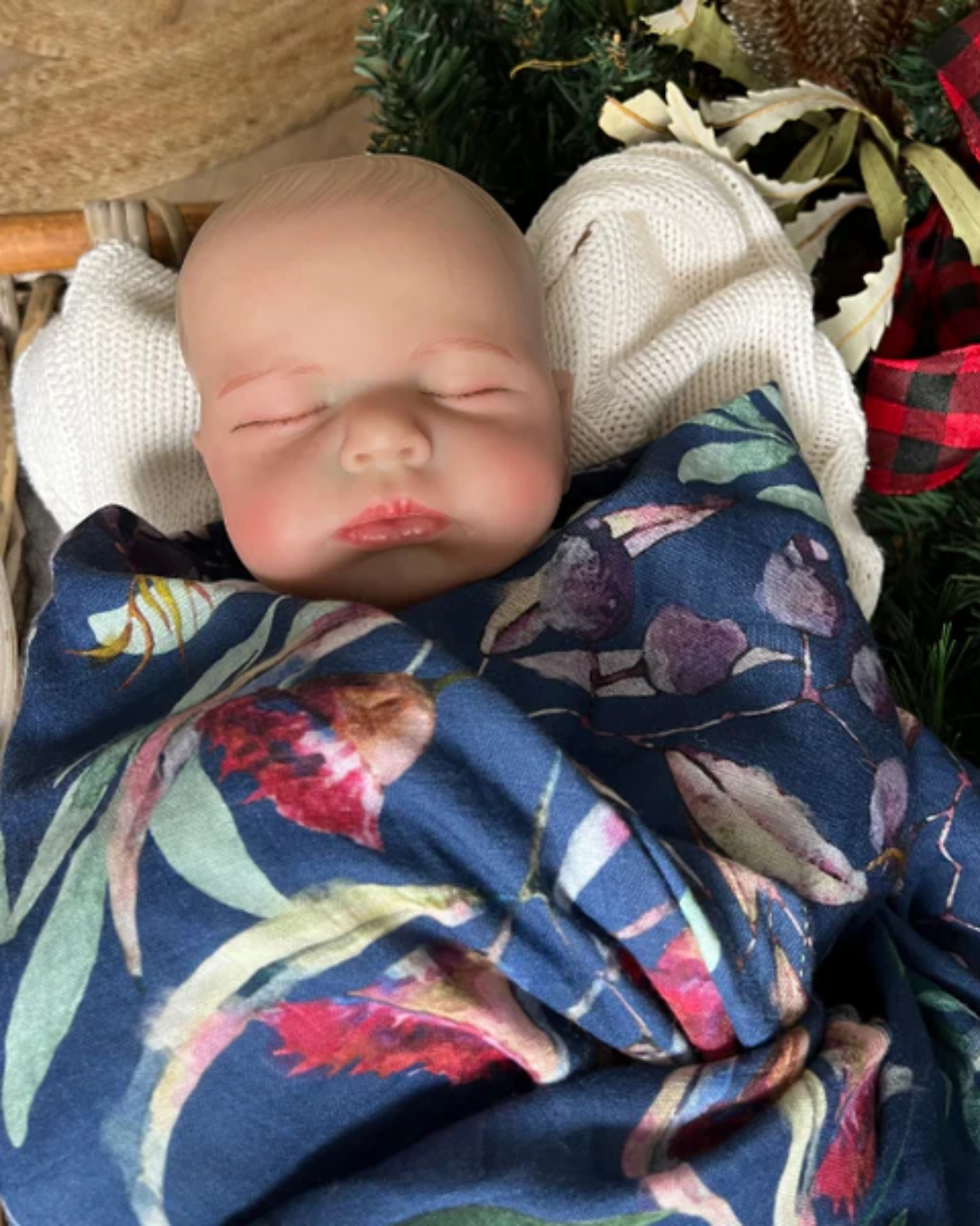 Christmas in the Bay Bamboo/Cotton Baby Swaddle