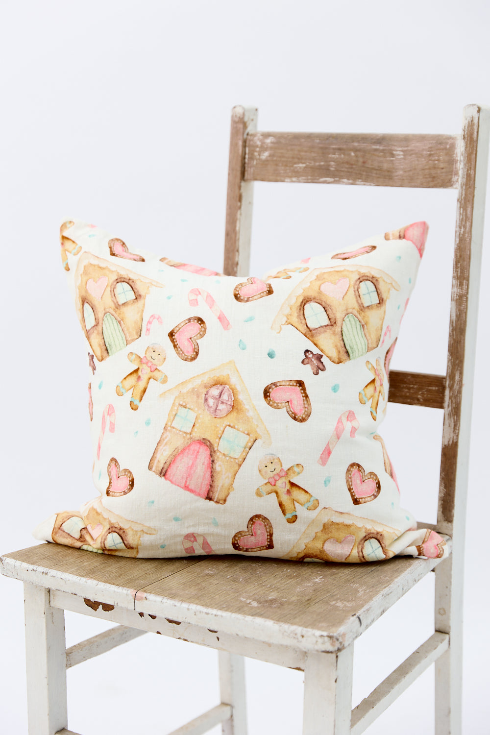 Gingerbread Dreams - Linen Cushion Cover