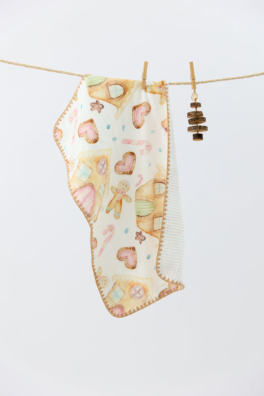 Gingerbread Dreams Waffle Hand Towel