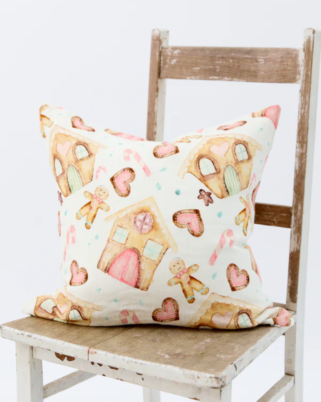 Gingerbread Dreams - Linen Cushion Cover