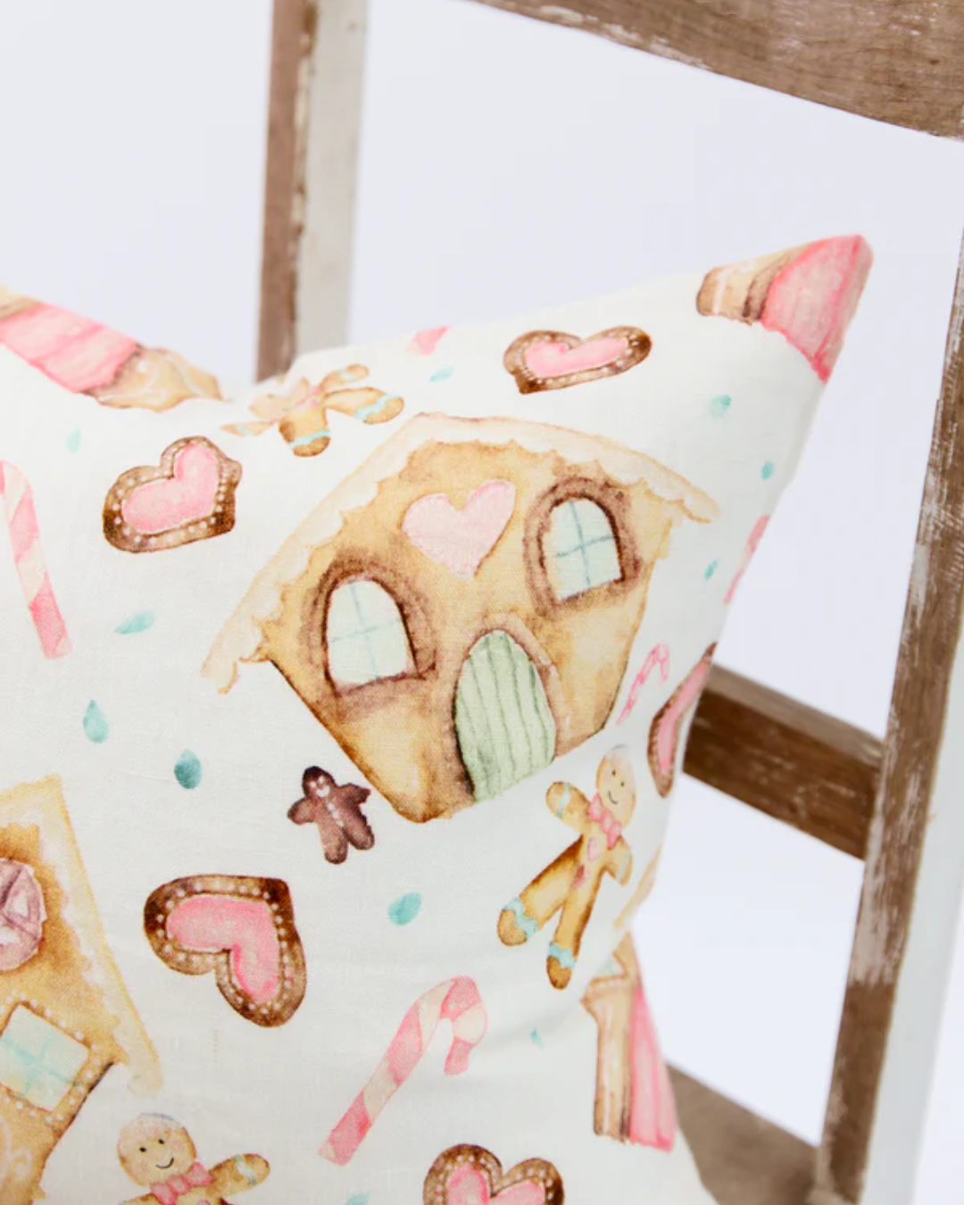 Gingerbread Dreams - Linen Cushion Cover