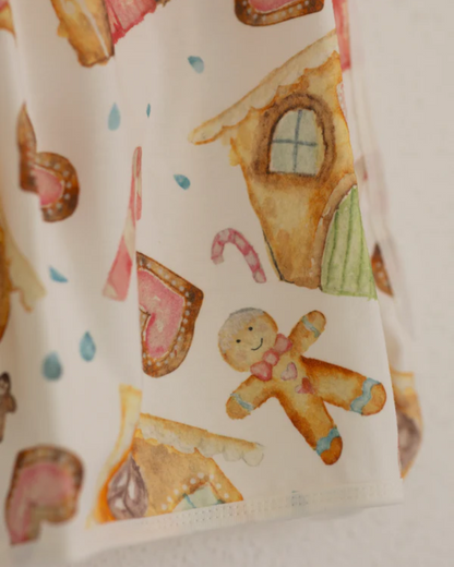 Gingerbread Dreams 100% Cotton Knit Baby Swaddle