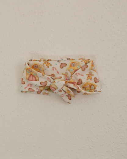 Gingerbread Dreams 100% cotton jersey headband