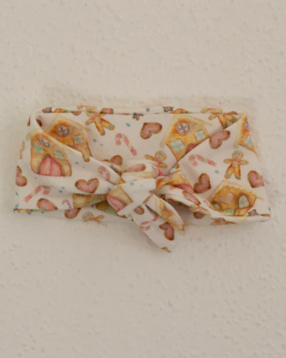 Gingerbread Dreams 100% cotton jersey headband