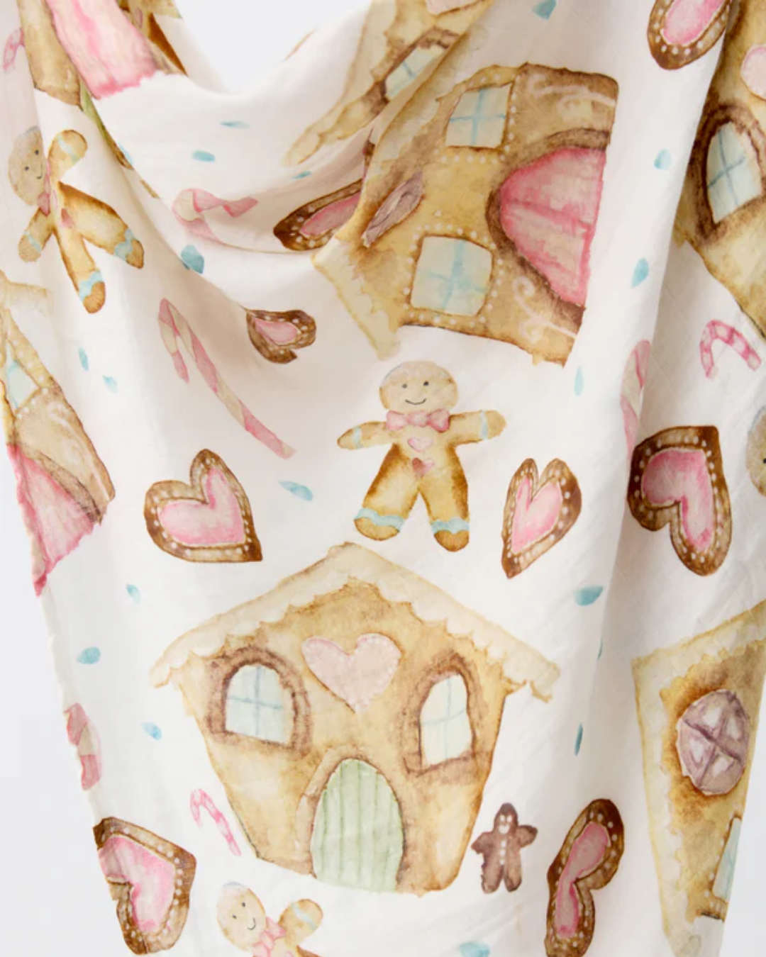 Gingerbread Dreams Bamboo/Cotton Baby Swaddle