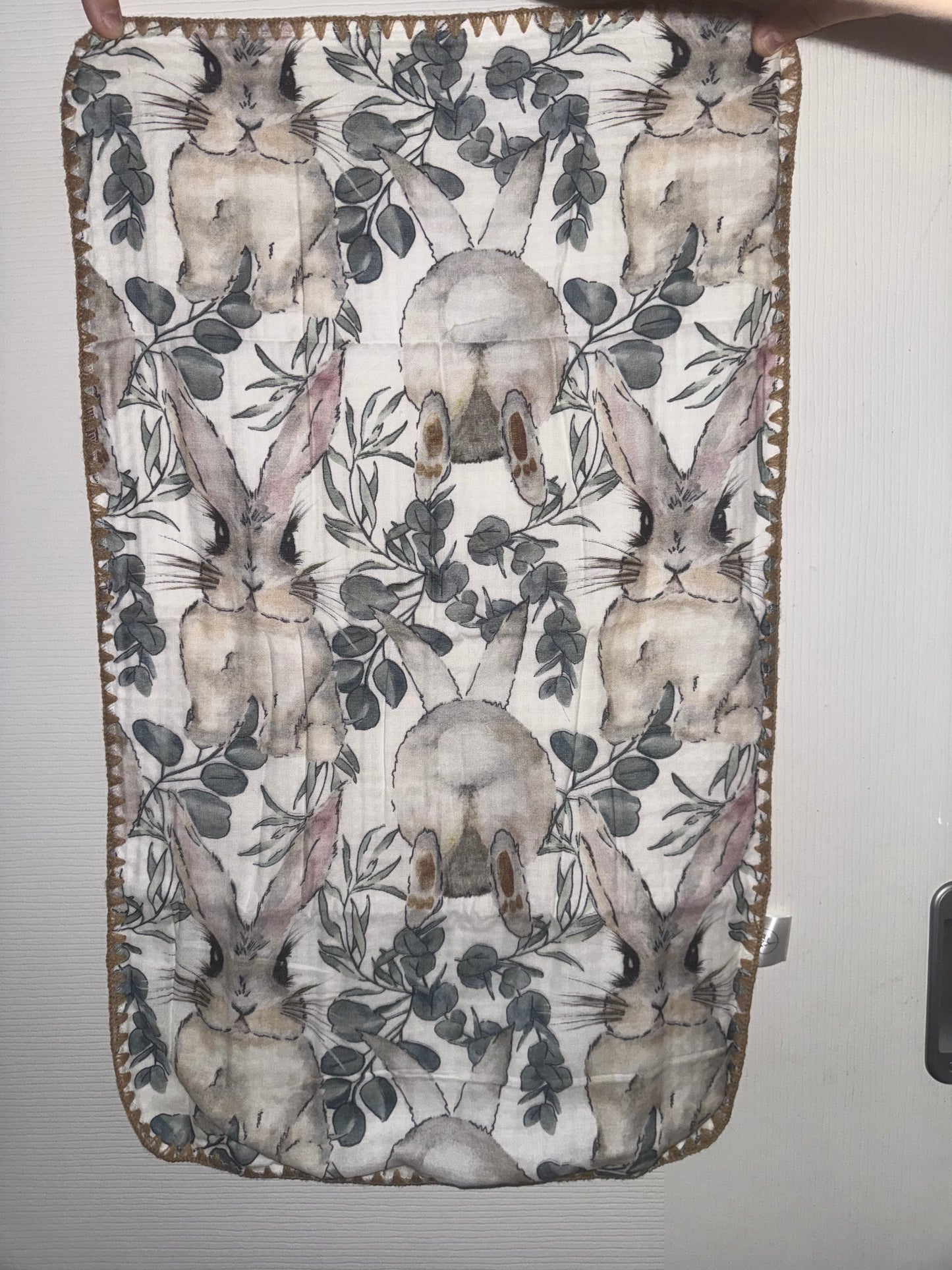 Bunny Love Waffle Hand Towel
